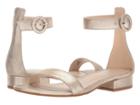 Pelle Moda Newport (platinum Gold Metallic Suede) Women's Shoes