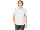 Ben Sherman Mod Geo Print Short Sleeve Shirt (silver Ash) Men's Short Sleeve Button Up