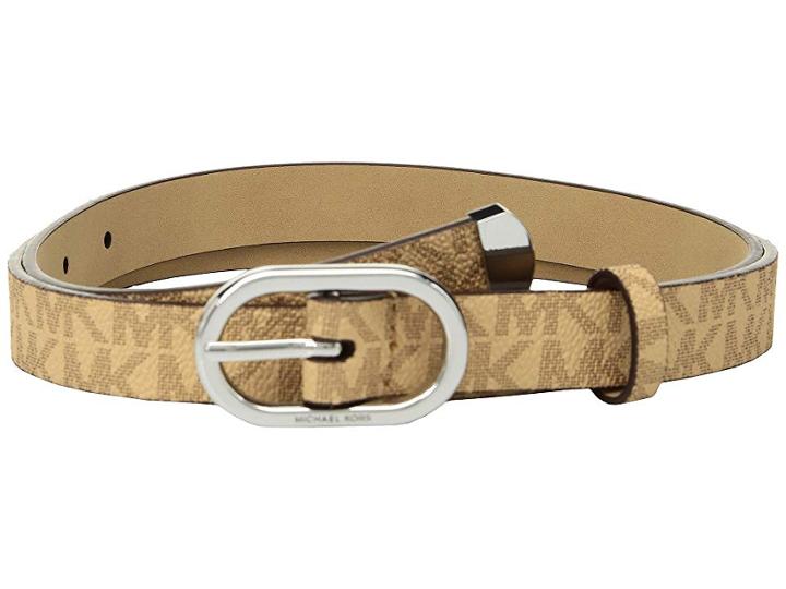 Michael Michael Kors 20mm Non Reversible Logo (butternut Logo) Women's Belts