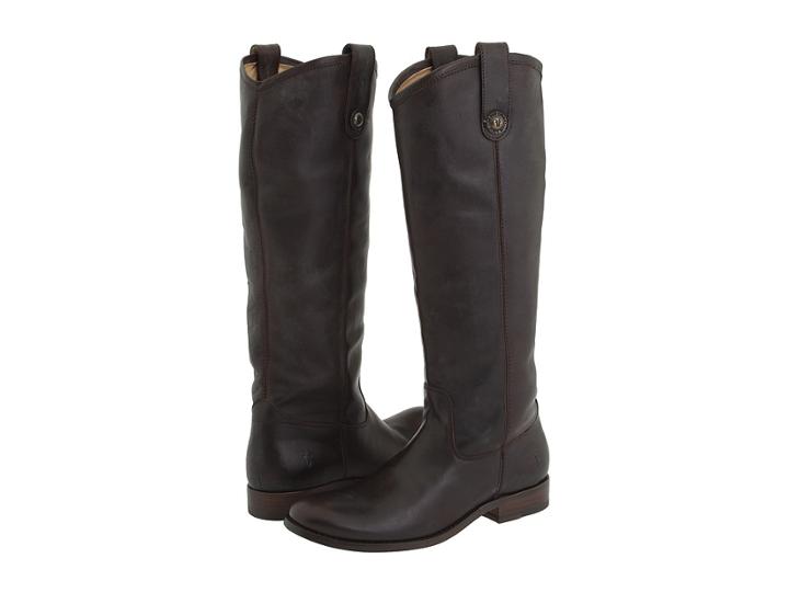 Frye Melissa Button (dark Brown (soft Vintage Leather)) Cowboy Boots