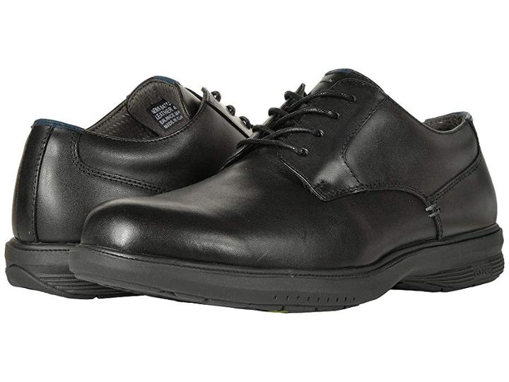 Nunn Bush Marvin Street Plain Toe Oxford With Kore Slip Resistant Walking Comfort Technology (black) Men's Plain Toe Shoes