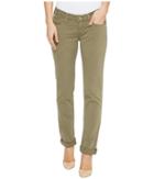 Mavi Jeans Emma Slim Boyfriend In Silver Green Twill (silver Green Twill) Women's Jeans