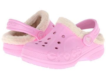 Crocs Kids Baya Heathered Lined Clog (toddler/little Kid) (carnation/stucco) Kids Shoes