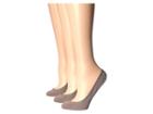 Feetures Hidden Super Low Socks 3-pair Pack (oatmeal) Women's Low Cut Socks Shoes