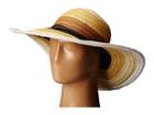 San Diego Hat Company Pbl3071 Striped Sun Brim Hat (mixed Natural) Caps