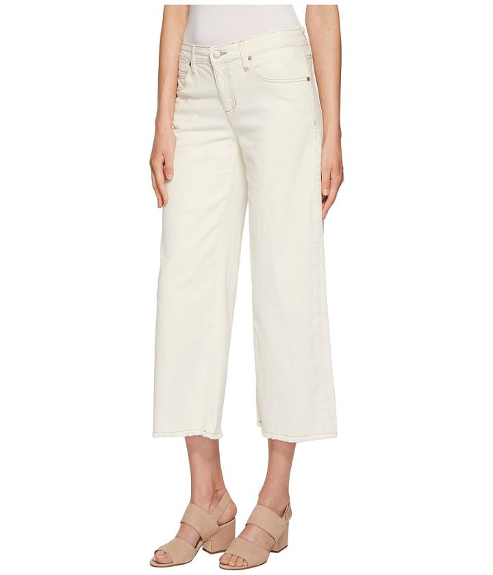 Eileen Fisher Ankle Wide Leg Jeans In Undyed Natural (undyed Natural) Women's Jeans