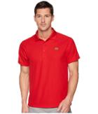 Lacoste Short Sleeve Ultra Dry Raglan Sleeve Polo (red) Men's Short Sleeve Pullover