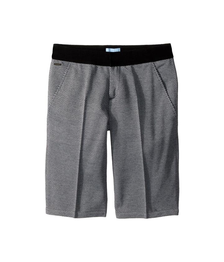 Lanvin Kids Dress Shorts (big Kids) (black/white) Boy's Shorts
