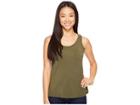 Prana Foundation Scoop Neck Tank Top (cargo Green) Women's Sleeveless