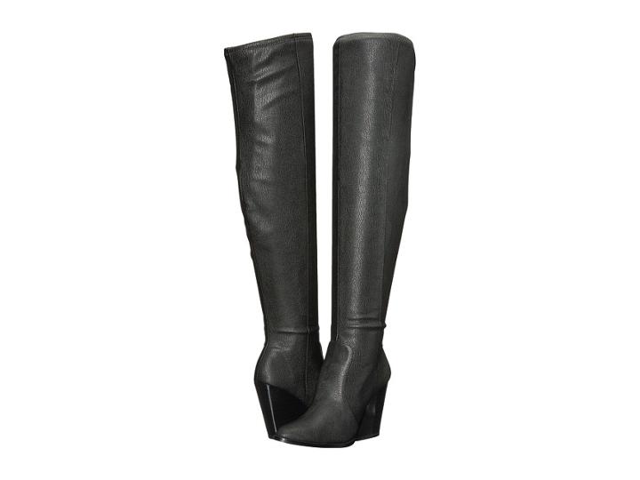Calvin Klein Catia (black Stretch Pebbled) Women's Boots