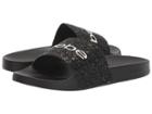 Bebe Fraida (black Glitter) Women's Slide Shoes