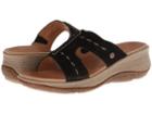 Acorn Vista Wedge Slide (black) Women's Sandals