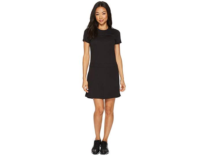 Nike Golf Dry Short Sleeve Dress (black/black/flat Silver) Women's Dress