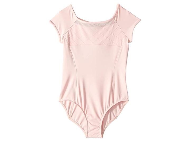 Bloch Kids Diamond Heart Cap Sleeve Leotard (toddler/little Kids/big Kids) (candy Pink) Girl's Jumpsuit & Rompers One Piece