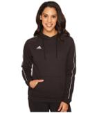 Adidas Core18 Hoodie (black/white) Women's Sweatshirt