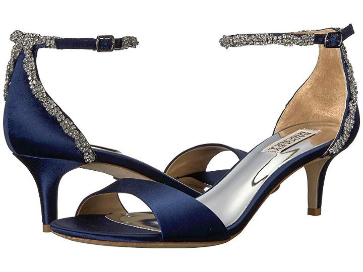 Badgley Mischka Yareli (midnight Satin) Women's Shoes