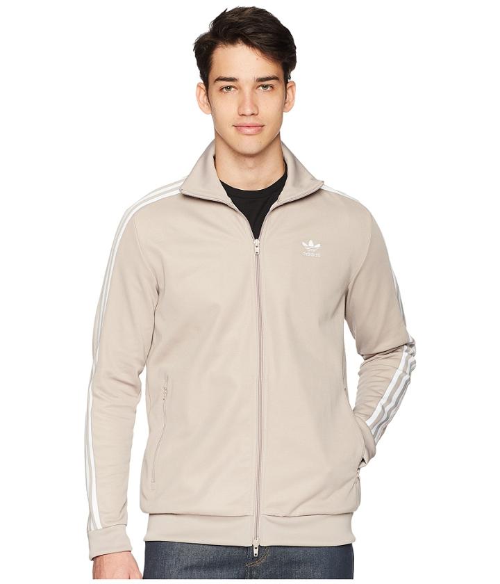 Adidas Originals Franz Beckenbauer Track Top (vapour Grey) Men's Long Sleeve Pullover