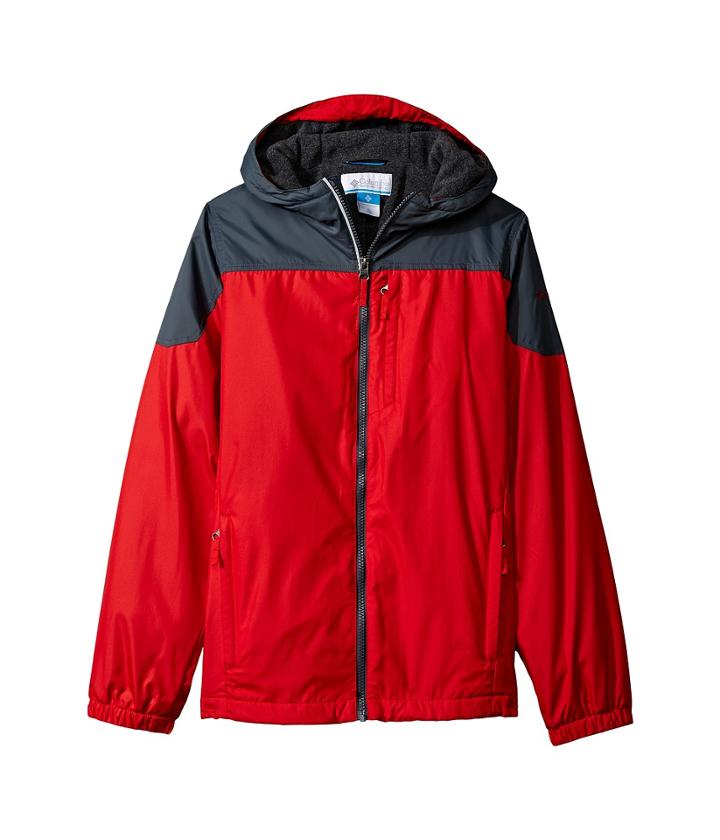Columbia Kids Ethan Pondtm Jacket (little Kids/big Kids) (bright Red/graphite) Boy's Coat