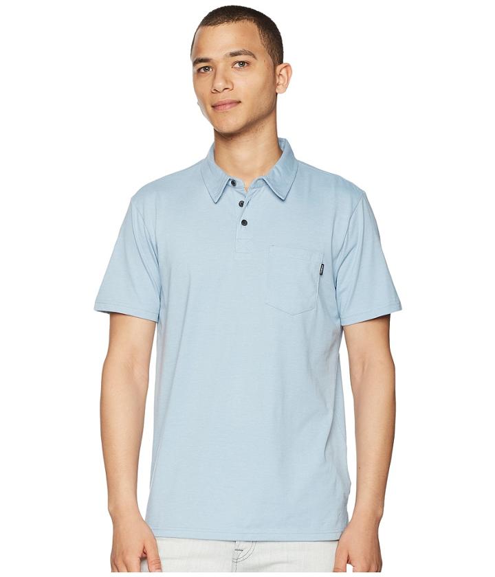 O'neill Fraser Polo Knit (light Indigo) Men's Clothing