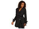 Cole Haan - Packable Trench With Ruffle Detail (black