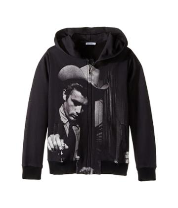 Dolce & Gabbana Kids City James Dean Hoodie (big Kids) (charcoal Print) Boy's Sweatshirt