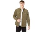 Rvca Campbell Cord Long Sleeve (olive) Men's Clothing