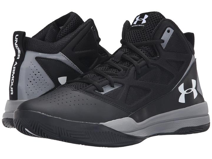 Under Armour Ua Jet Mid (black/steel/white) Men's Basketball Shoes