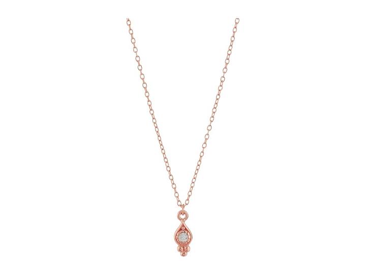 Shashi Ballerina Pendant Necklace (rose Gold) Necklace