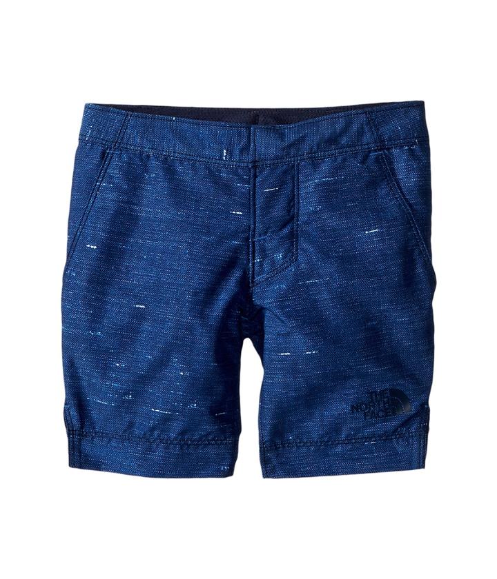 The North Face Kids Amphibious Shorts (little Kids/big Kids) (cosmic Blue Distressed Denim Print/cosmic Blue) Boy's Shorts