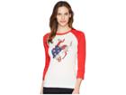 Ariat Wild West Raglan (snow White) Women's Long Sleeve Pullover