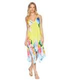 Nanette Lepore Monaco Bouquet Handkerchief Dress Cover-up (lemon) Women's Swimwear