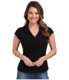 Fig Clothing Bom Top (black) Women's Short Sleeve Pullover