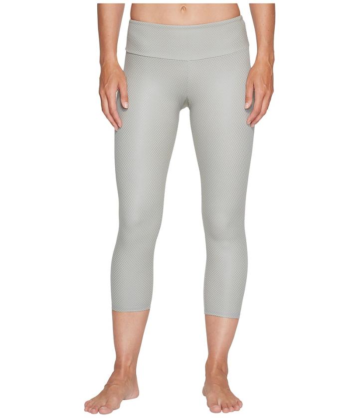 Onzie Capri Pants (stone Fishnet) Women's Casual Pants