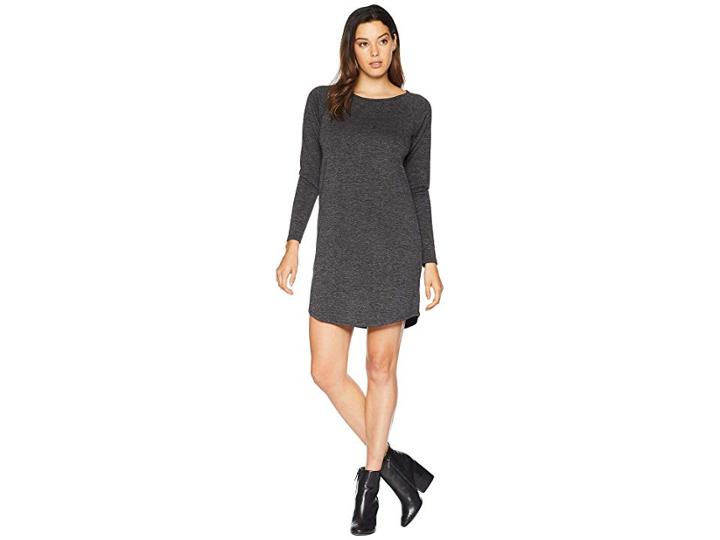 Lilla P Cut Out Back Shift Dress (coal) Women's Clothing