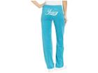Juicy Couture Juicy Script Microterry Mar Vista Pants (pacific) Women's Casual Pants