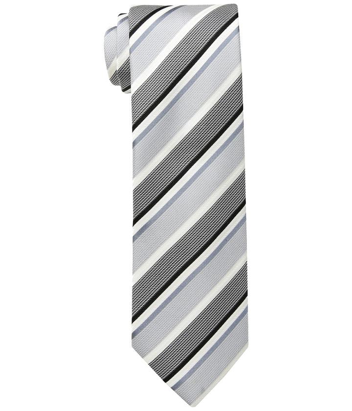 Kenneth Cole Reaction Texture Bar Stripe (black) Ties