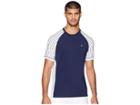 Fila Heritage Tennis Pin Stripe Raglan Crew (navy/white) Men's Short Sleeve Pullover