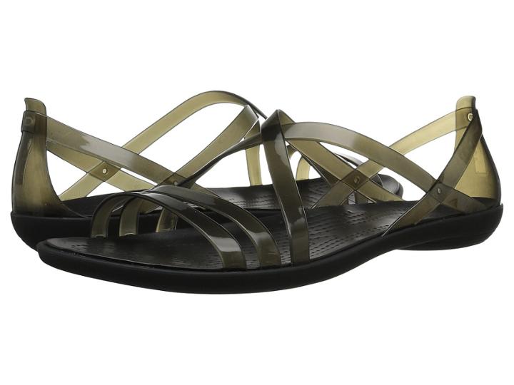 Crocs Isabella Strappy Sandal (black) Women's  Shoes