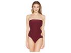 Vince Camuto Shore Shades Ring Side Bandeau One-piece (fig) Women's Swimsuits One Piece