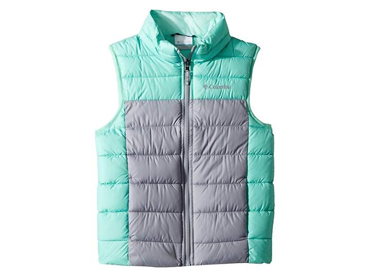 Columbia Kids Powder Litetm Puffer Vest (little Kids/big Kids) (astral/pixie) Girl's Vest