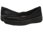 Fitflop F-sporty Ballerina (black Glimmer) Women's  Shoes