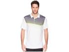 Puma Golf Road Map Polo (bright White/acid Lime) Men's Short Sleeve Knit