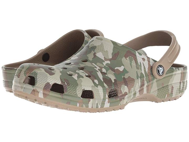 Crocs Classic Graphic Ii Clog (dark Camo Green/khaki) Clog Shoes