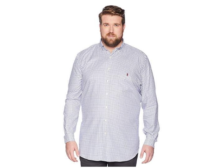 Polo Ralph Lauren Big Tall Lightweight Twill (royal/white) Men's Clothing