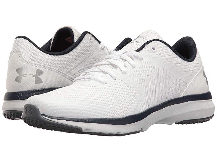 Under Armour Ua Micro G Press Tr (white/midnight Navy/overcast Gray) Women's Cross Training Shoes