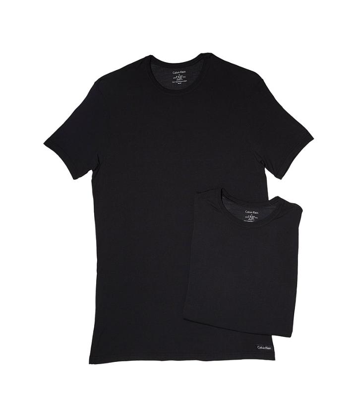 Calvin Klein Underwear 2-pack Body Modal Crew Neck Tee (black) Men's T Shirt