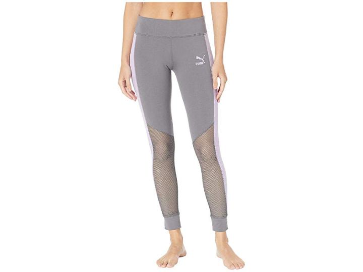 Puma Invisible T7 Leggings (quiet Shade/purple Rose) Women's Casual Pants
