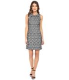 Jessica Simpson Bonded Lace Dress (black/white) Women's Dress