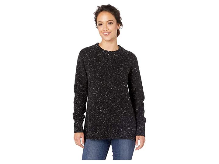 Pendleton Parkdale Pullover (black Fleck) Women's Clothing
