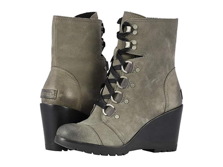 Sorel After Hourstm Lace (quarry Suede) Women's Dress Lace-up Boots